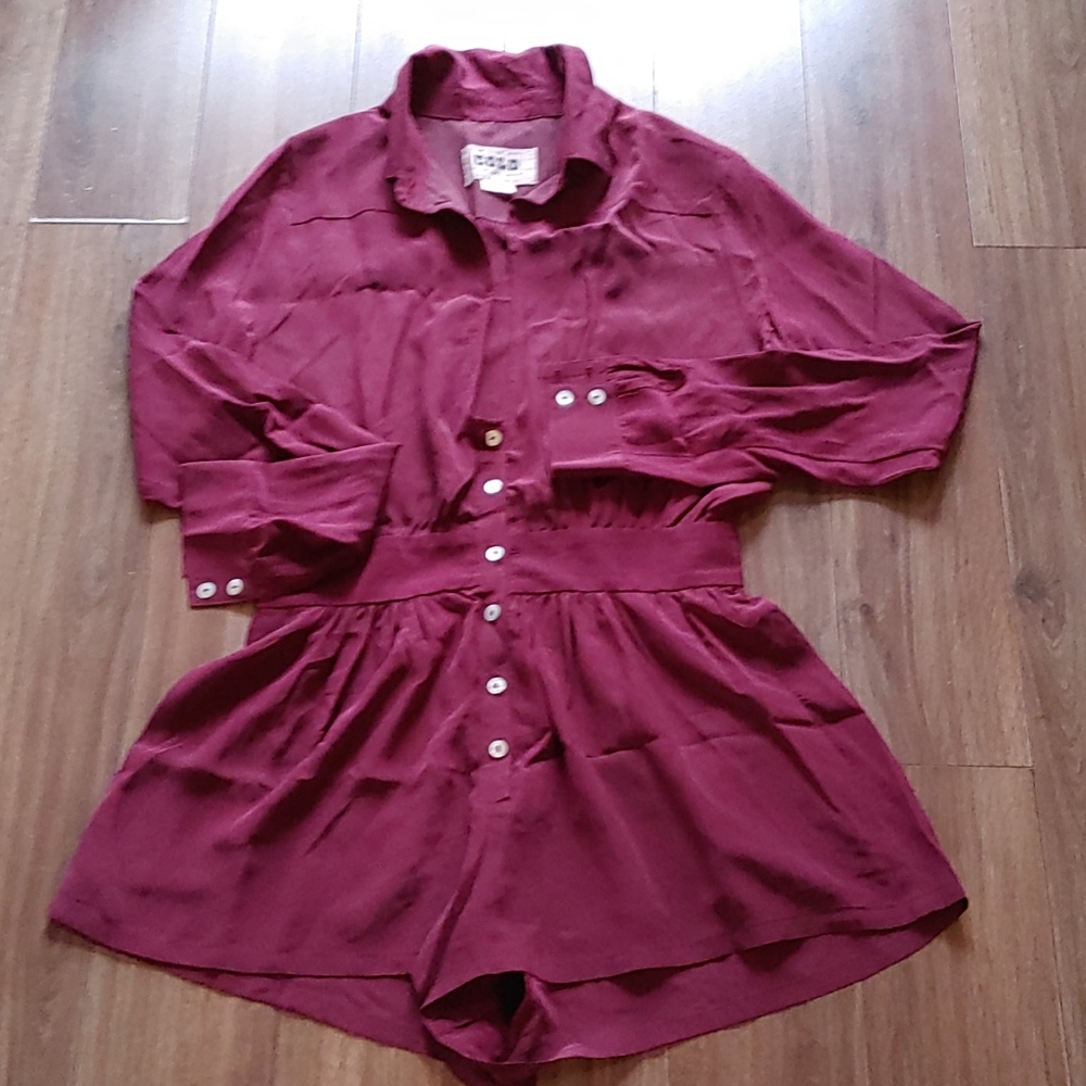 Stone Cold Fox 100% Silk Romper Size 1 - Picture 4 of 4